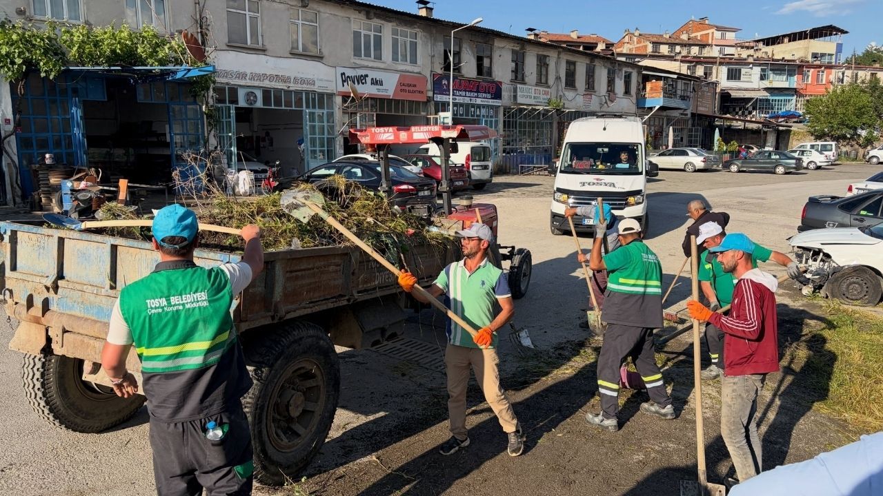 Tosya Oto Sanayi Sitesinde düzenleme çalışmaları sürüyor